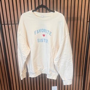 Favorite Daughter - Favorite Sister Heart Logo Sweatshirt